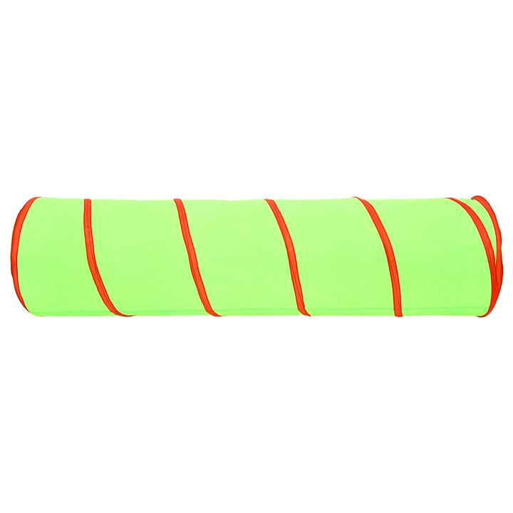 legetunnel til børn 175 cm 250 bolde polyester grøn