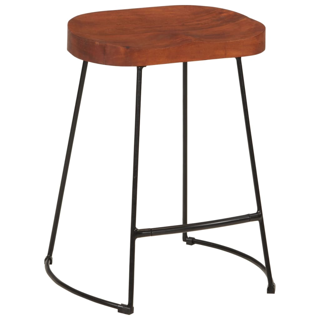 Gavin-barstole 2 stk. 45x38x53 cm massivt mangotræ