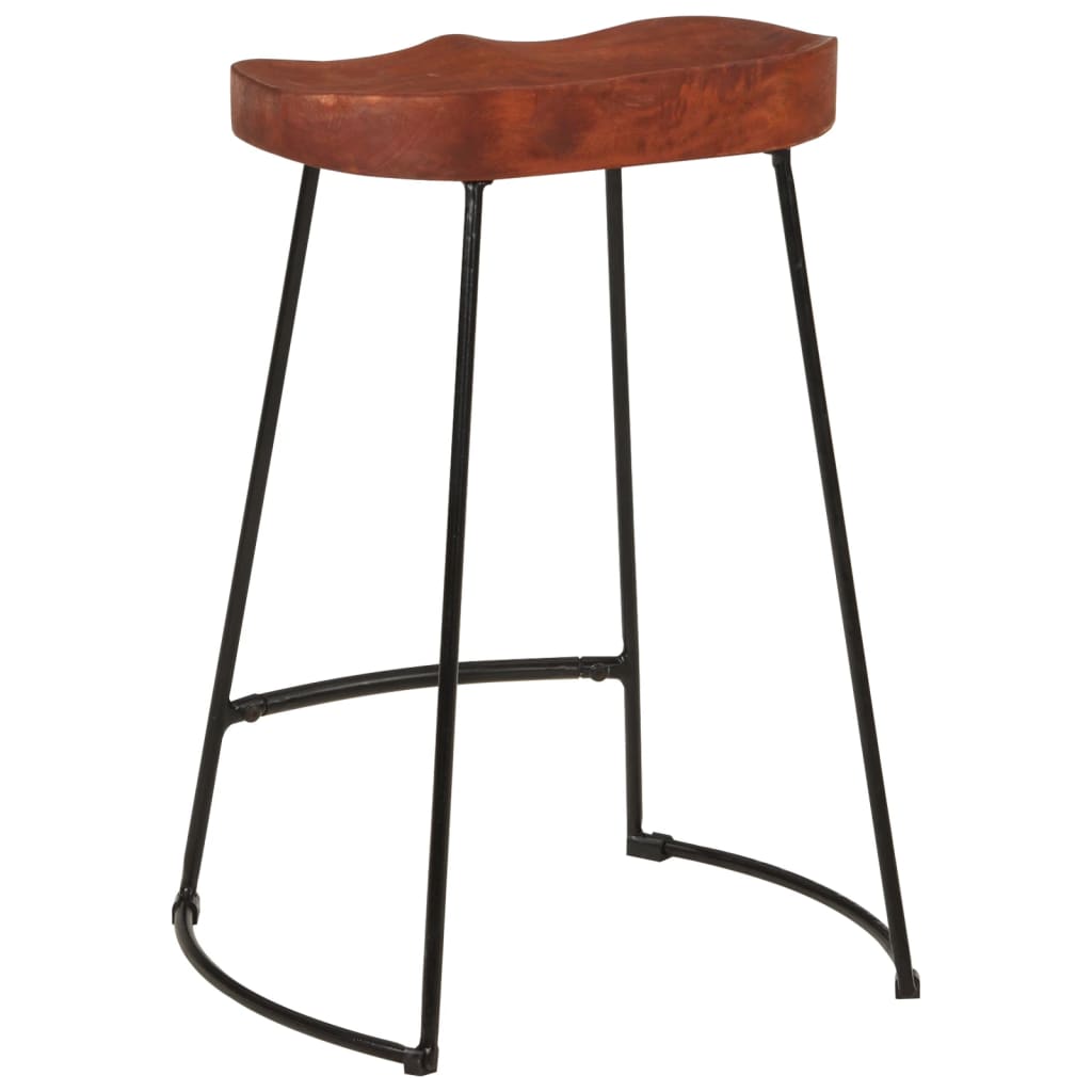 Gavin-barstole 2 stk. 45x40x63 cm massivt mangotræ