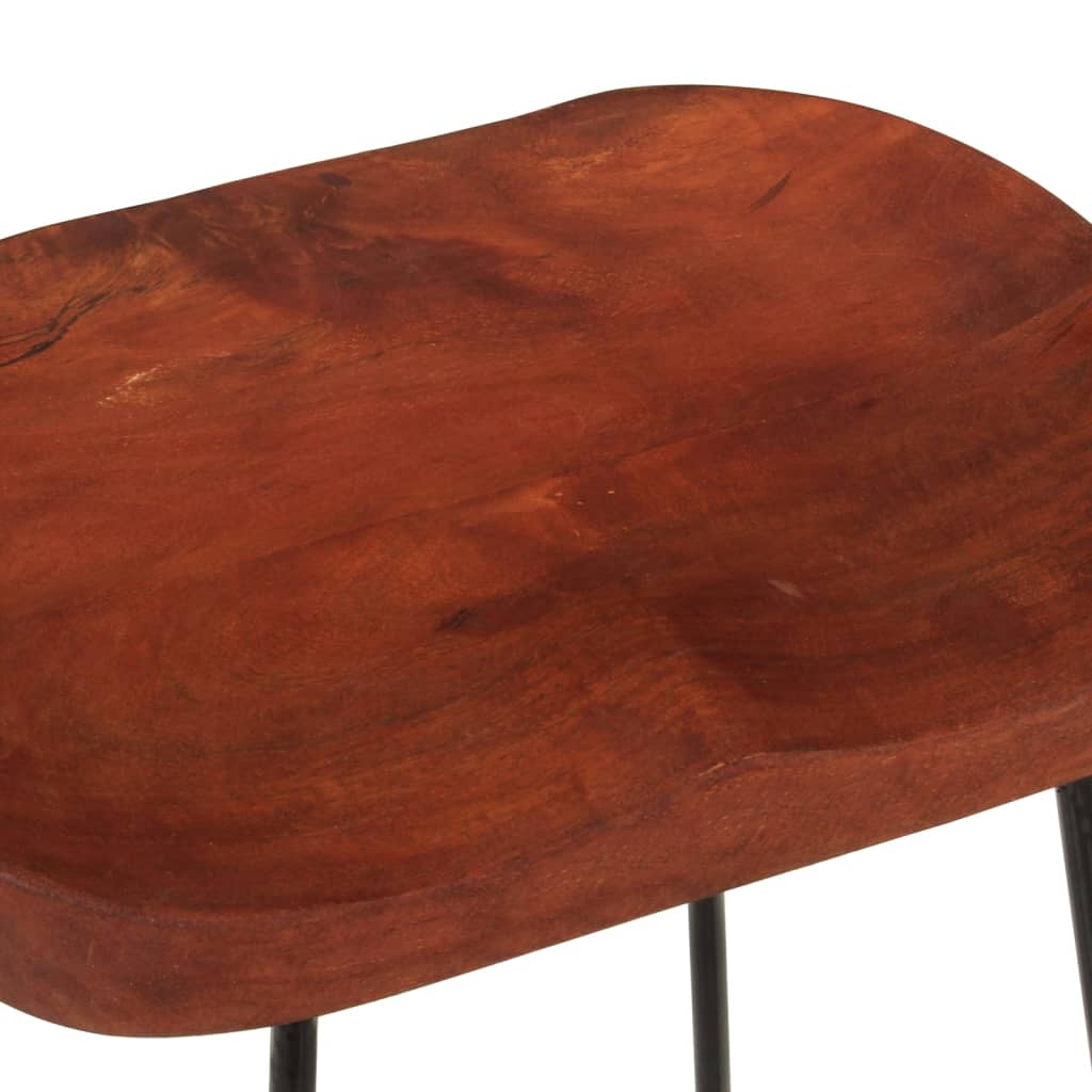 Gavin-barstole 2 stk. 45x40x63 cm massivt mangotræ