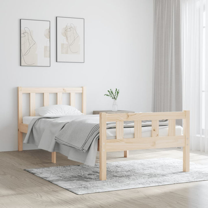 sengeramme 75x190 cm massivt træ