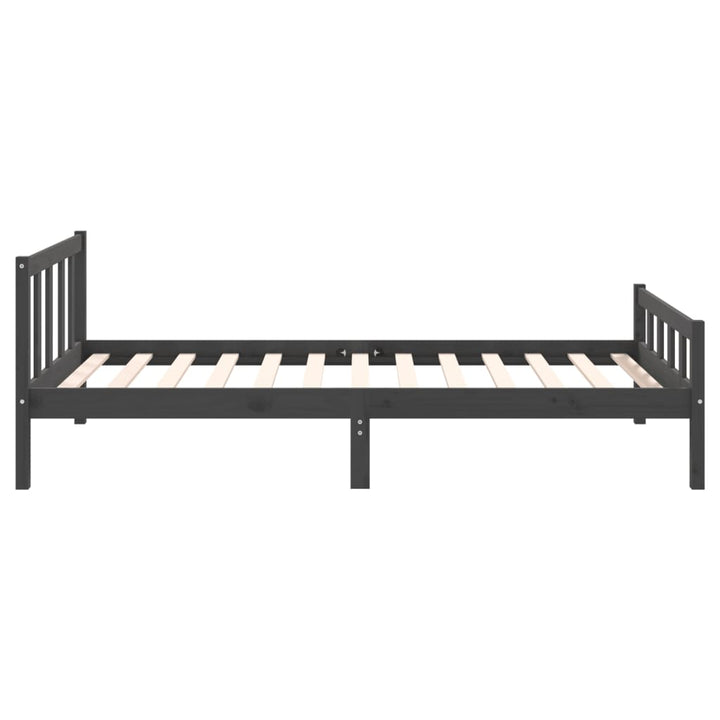 sengeramme 100x200 cm massivt træ grå