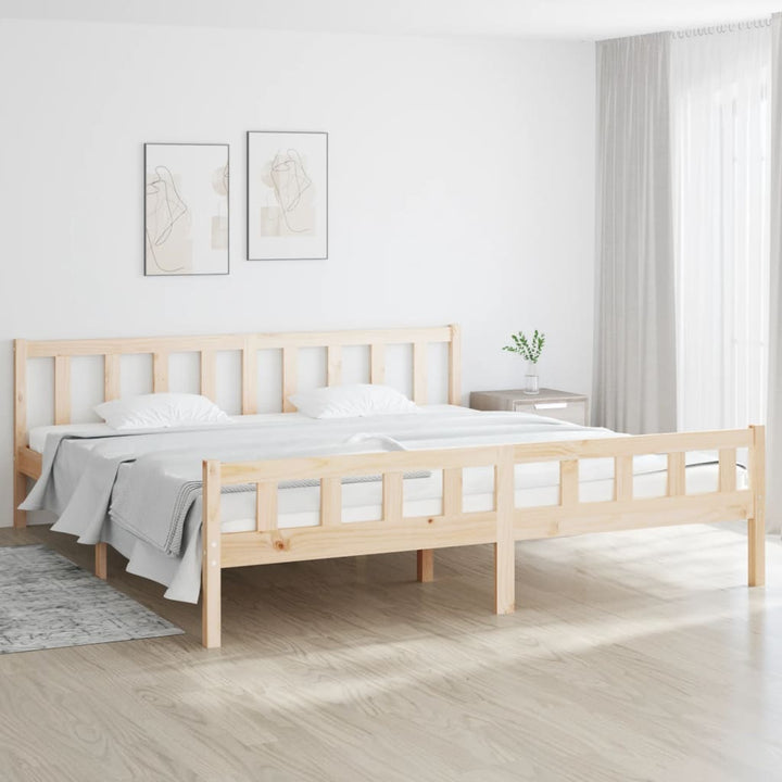 sengeramme uden madras 160x200 cm massivt træ