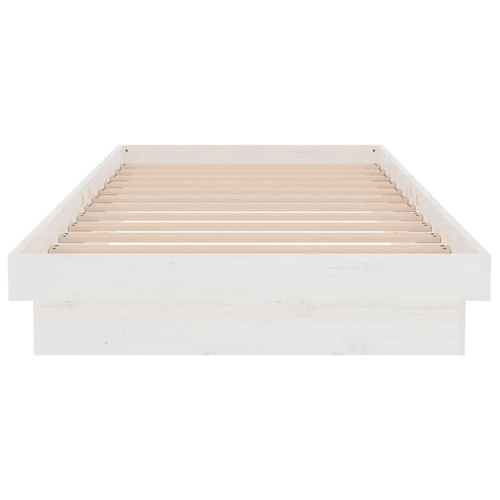 sengeramme 90x200 cm massivt træ hvid