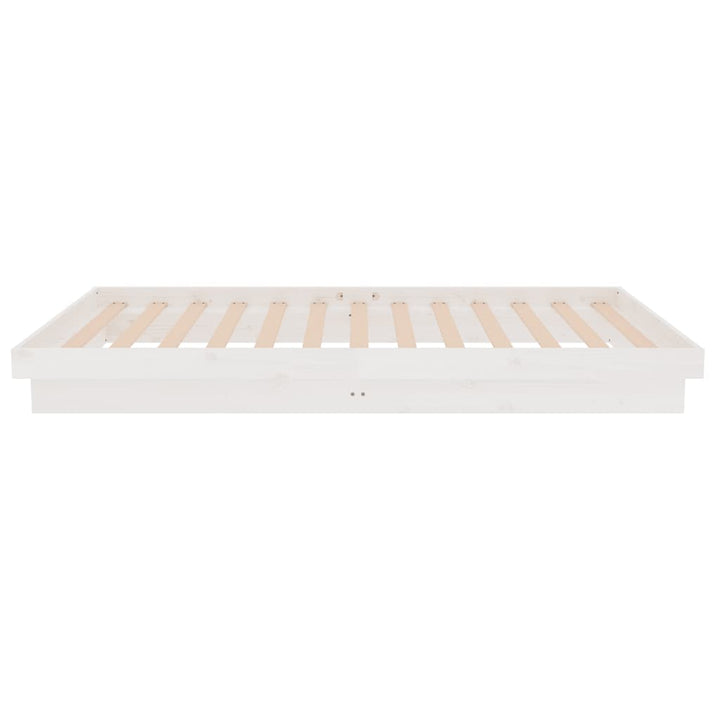 sengeramme 90x200 cm massivt træ hvid