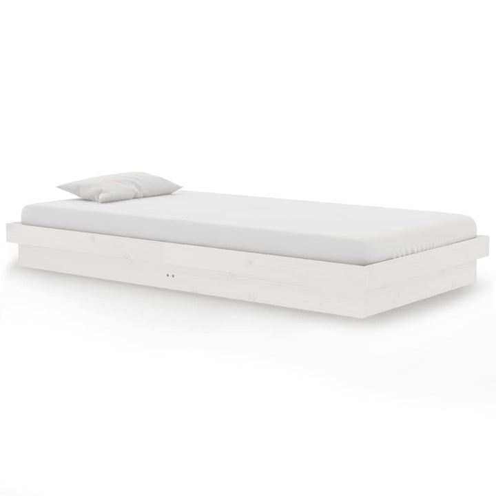 sengeramme 100x200 cm massivt træ hvid