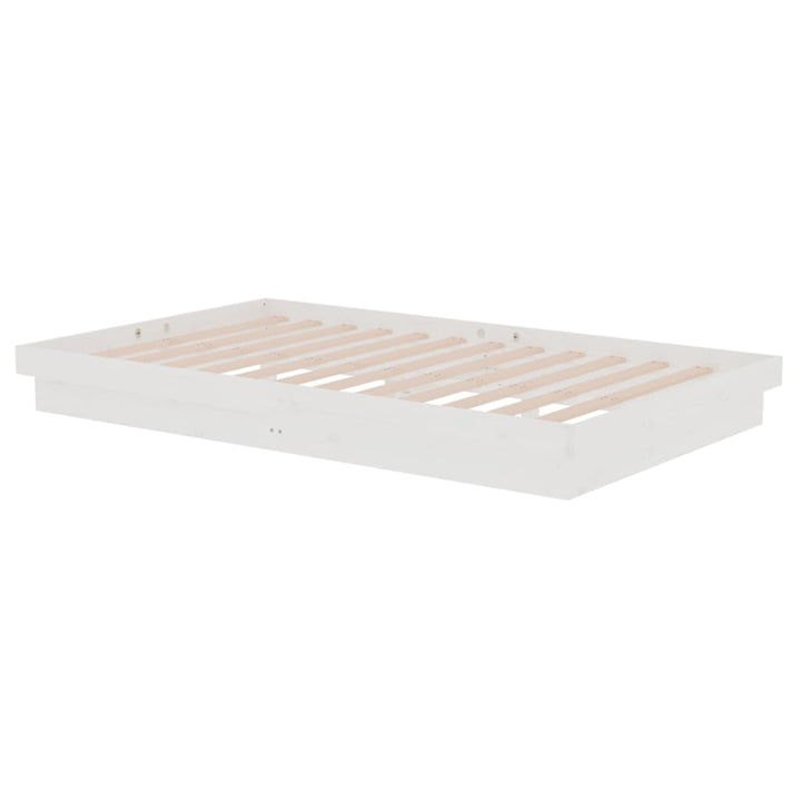 sengeramme 120x200 cm massivt træ hvid