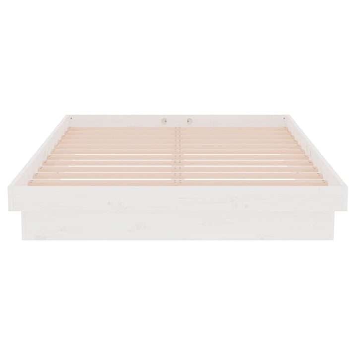 sengeramme 120x200 cm massivt træ hvid