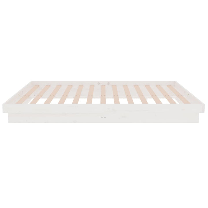 sengeramme 120x200 cm massivt træ hvid