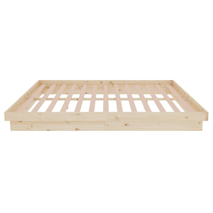sengeramme uden madras 160x200 cm massivt træ