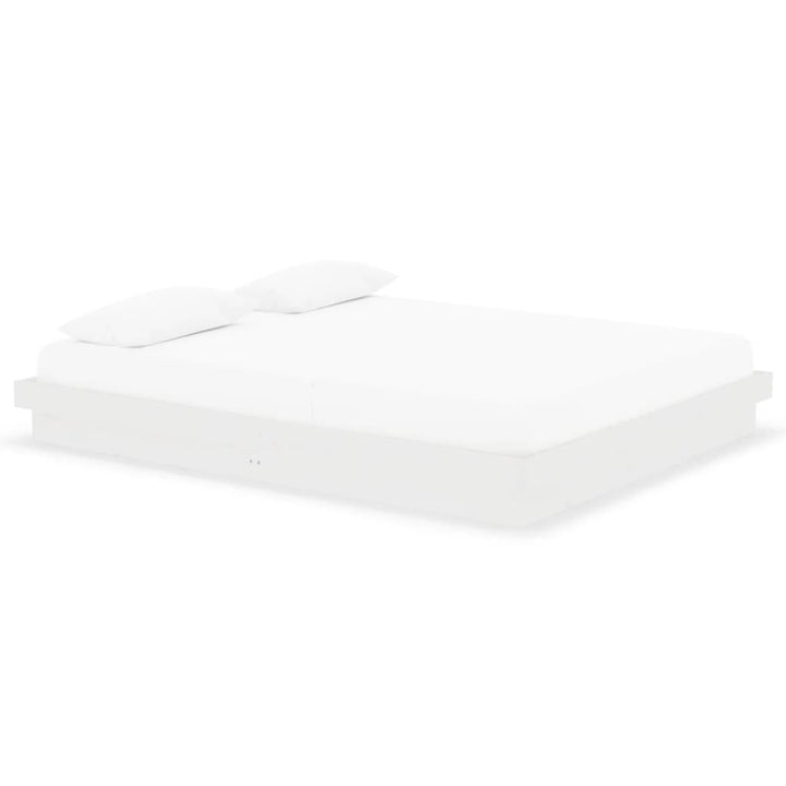 sengeramme 160x200 cm massivt træ hvid