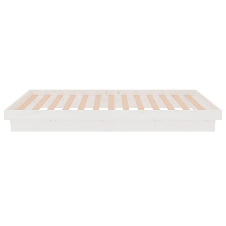 sengeramme 90x190 cm Single massivt træ hvid