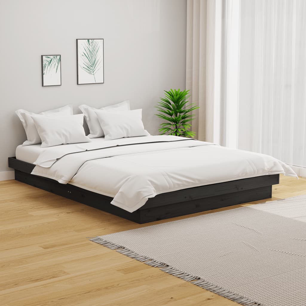 sengeramme 120x190 cm Small Double massivt træ grå