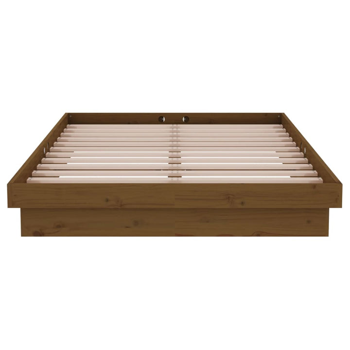 sengeramme 120x190 cm Small Double massivt træ gyldenbrun
