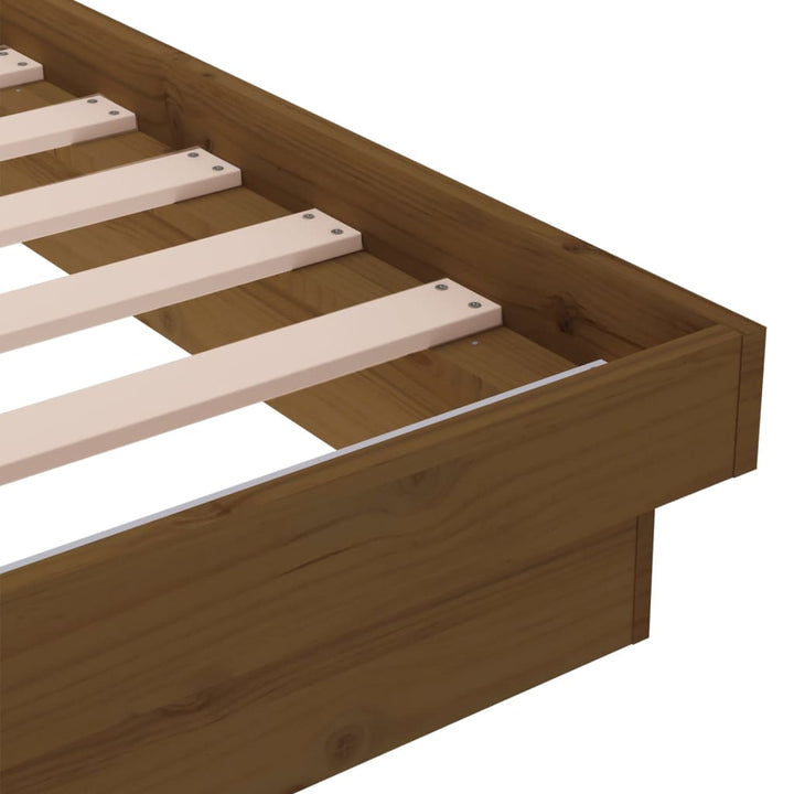 sengeramme 120x190 cm Small Double massivt træ gyldenbrun
