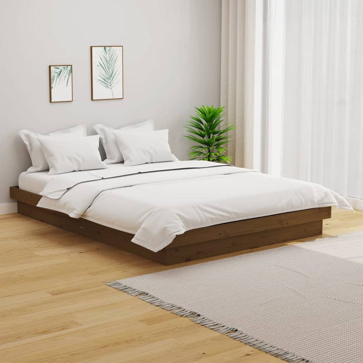sengeramme 120x190 cm Small Double massivt træ gyldenbrun