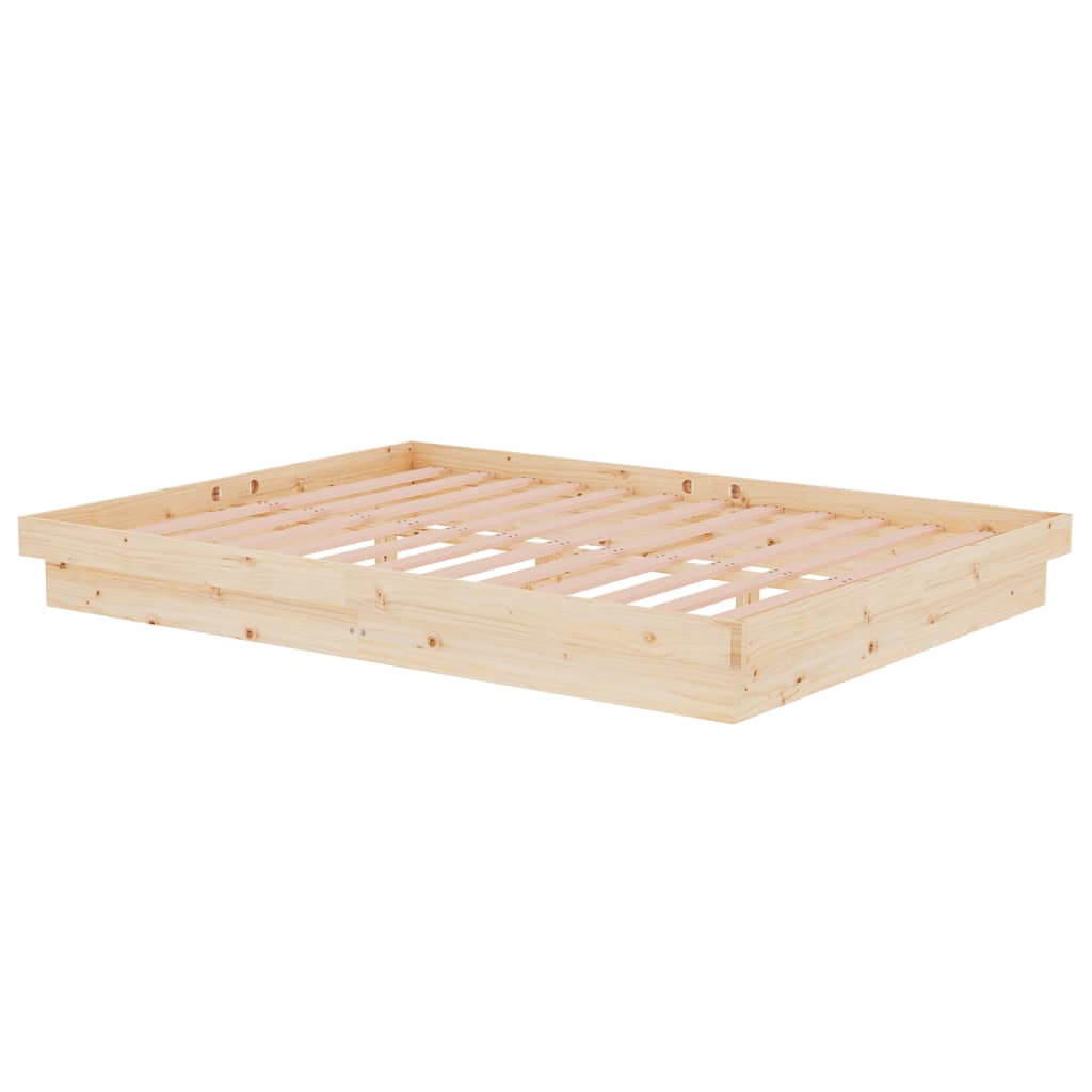 sengeramme 135x190 cm massivt træ