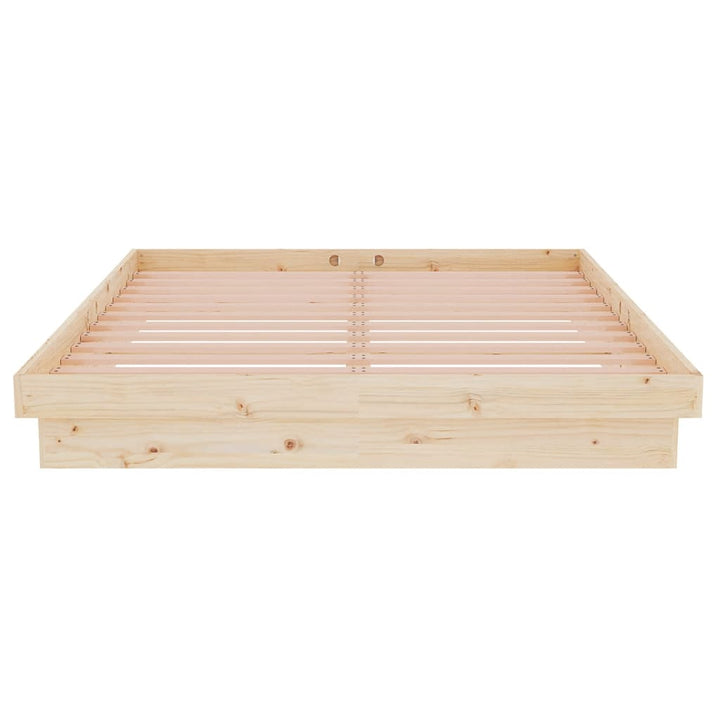 sengeramme 135x190 cm massivt træ