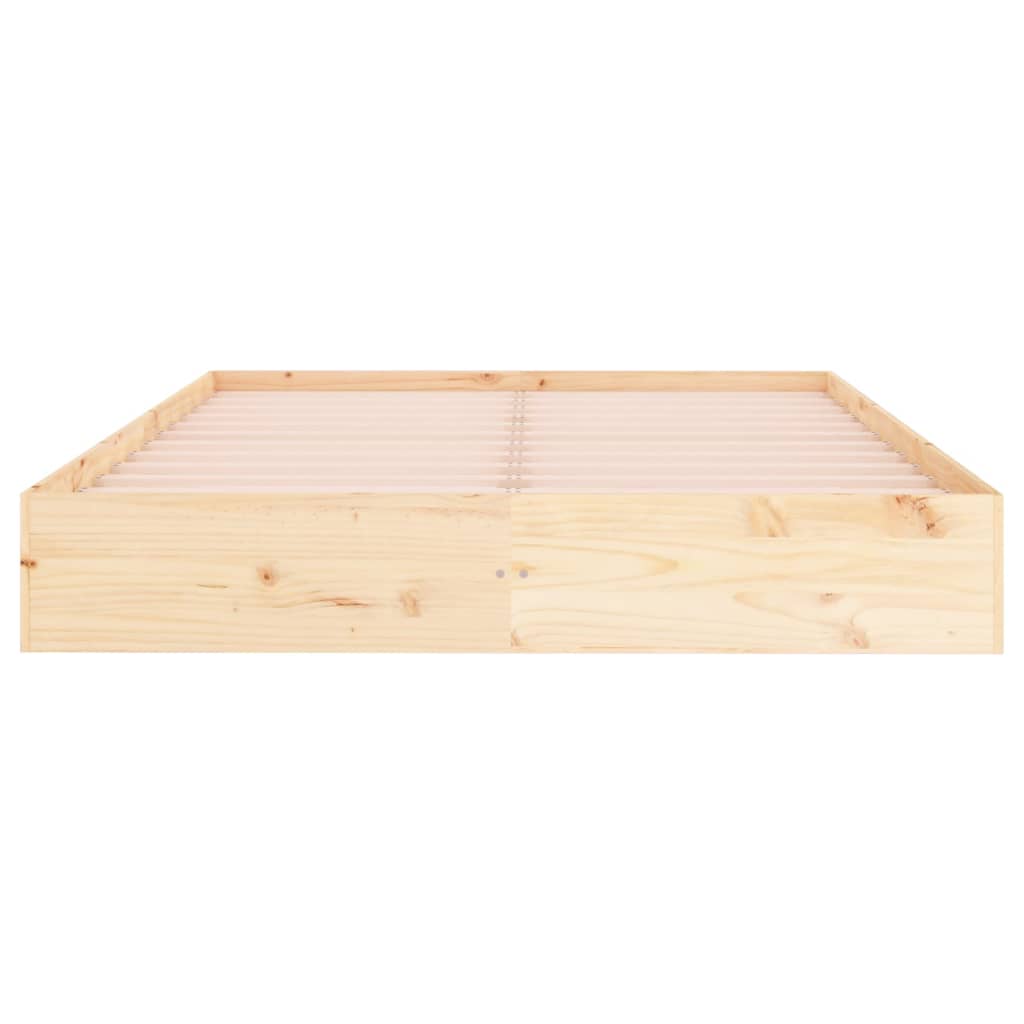 sengeramme uden madras 200x200 cm massivt træ