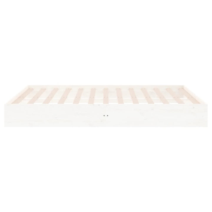 sengestel 180x200 cm Super King massivt fyrretræ hvid