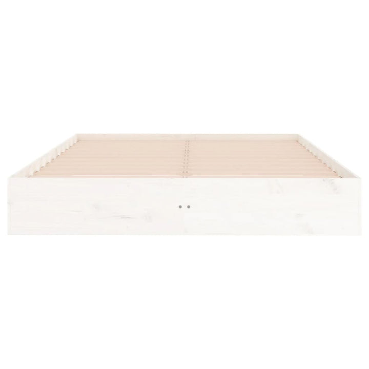 sengeramme 160x200 cm massivt træ hvid