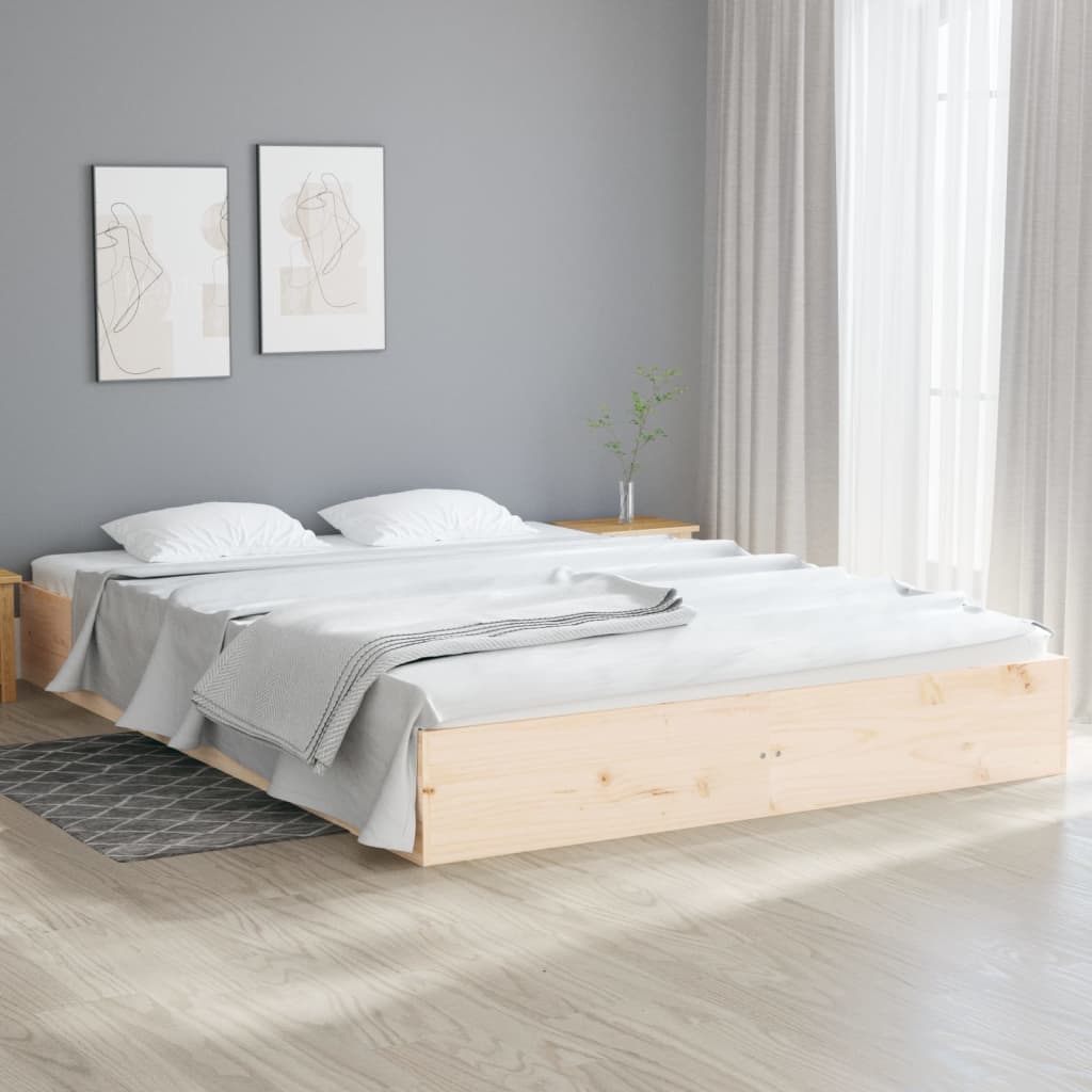 sengeramme uden madras 120x200 cm massivt træ