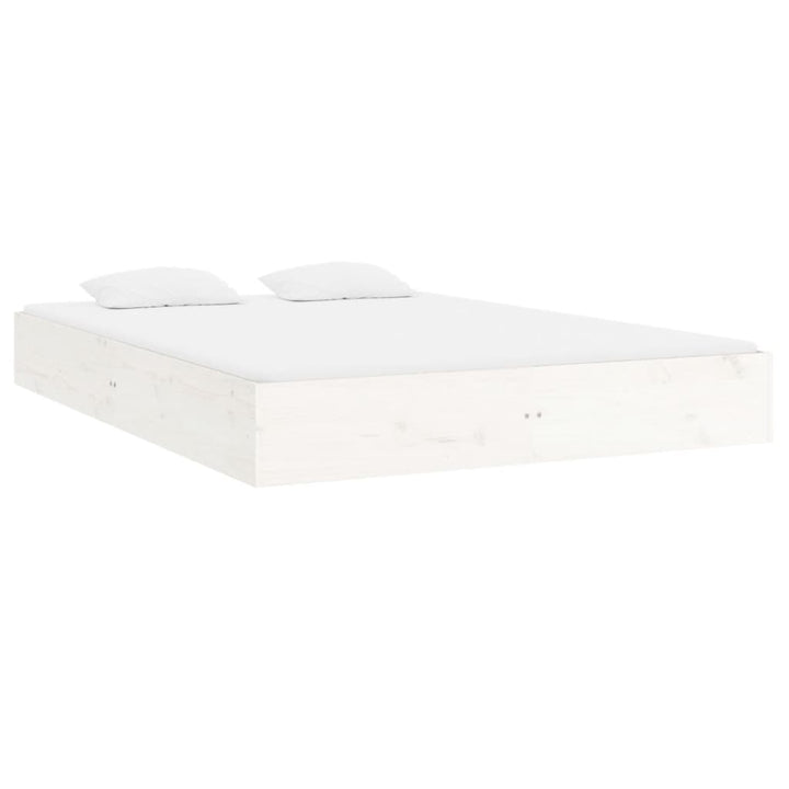 sengeramme 120x200 cm massivt træ hvid