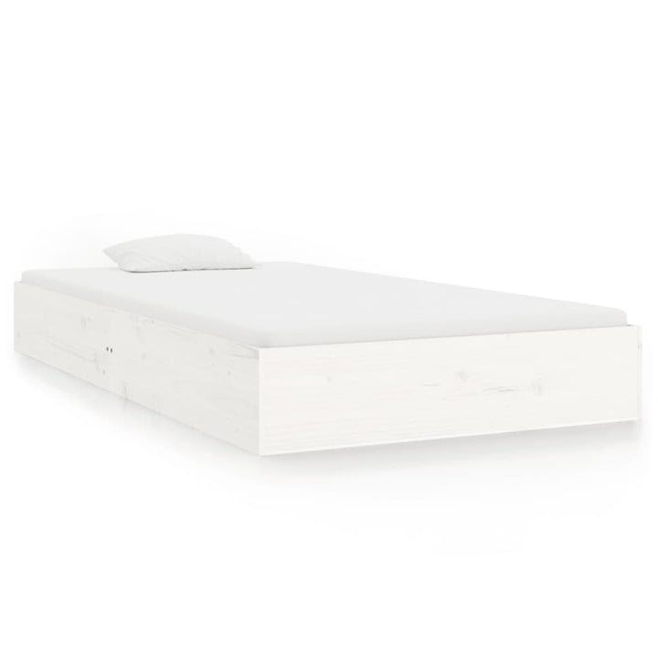 sengeramme 100x200 cm massivt træ hvid