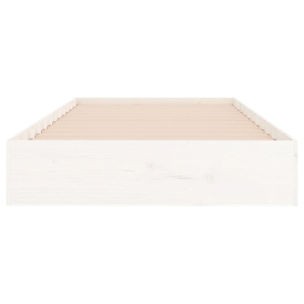 sengeramme 100x200 cm massivt træ hvid