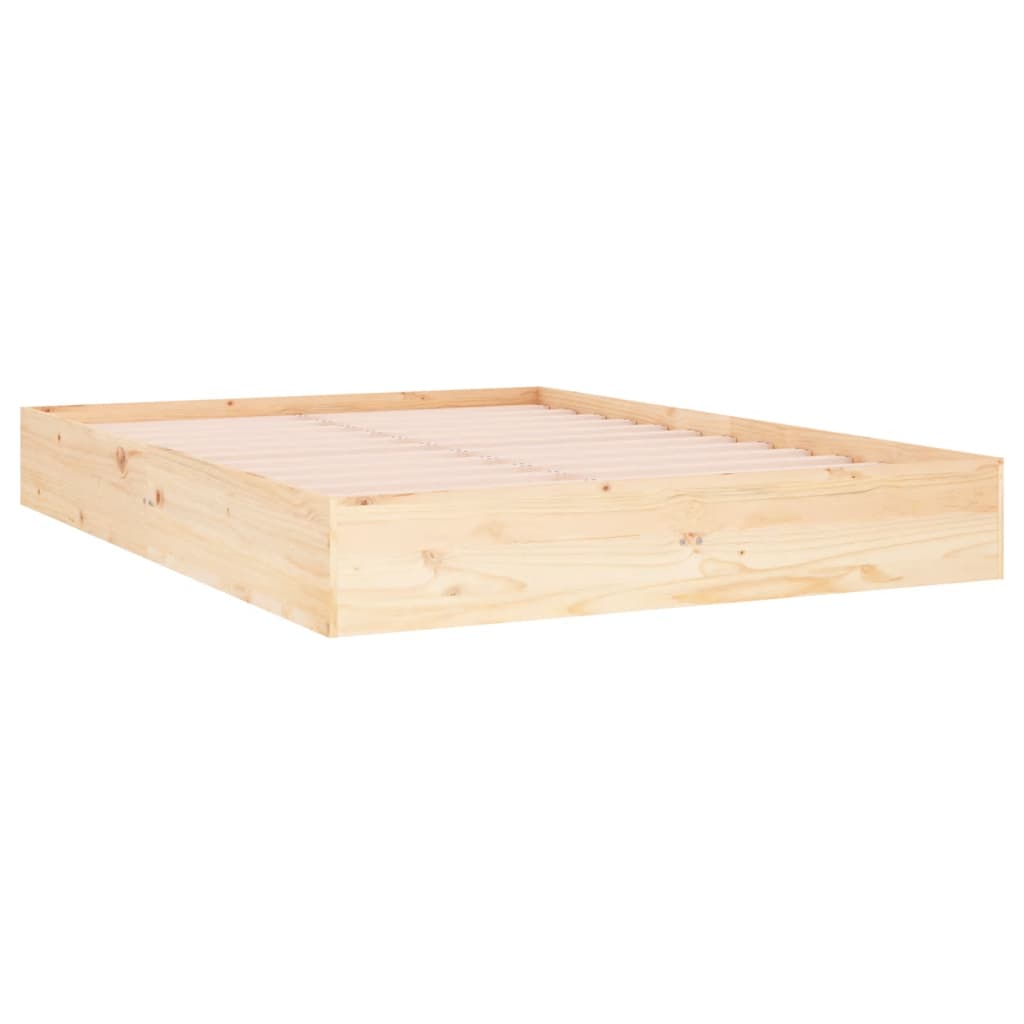 sengeramme 135x190 cm massivt træ