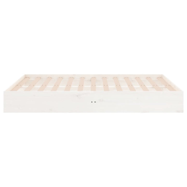 sengeramme 140x190 cm massivt træ hvid