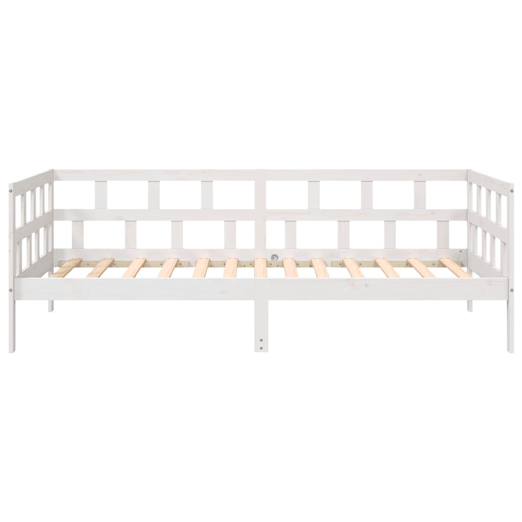 daybed 90x200 cm massivt fyrretræ hvid