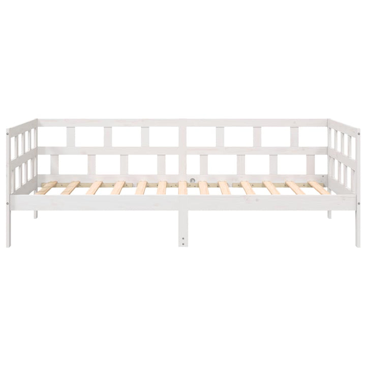daybed 90x200 cm massivt fyrretræ hvid