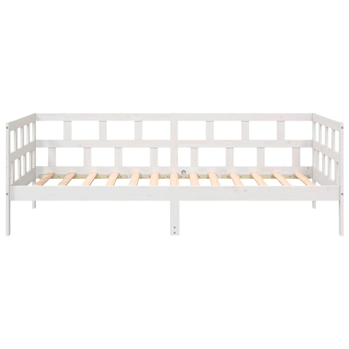 daybed 80x200 cm massivt fyrretræ hvid