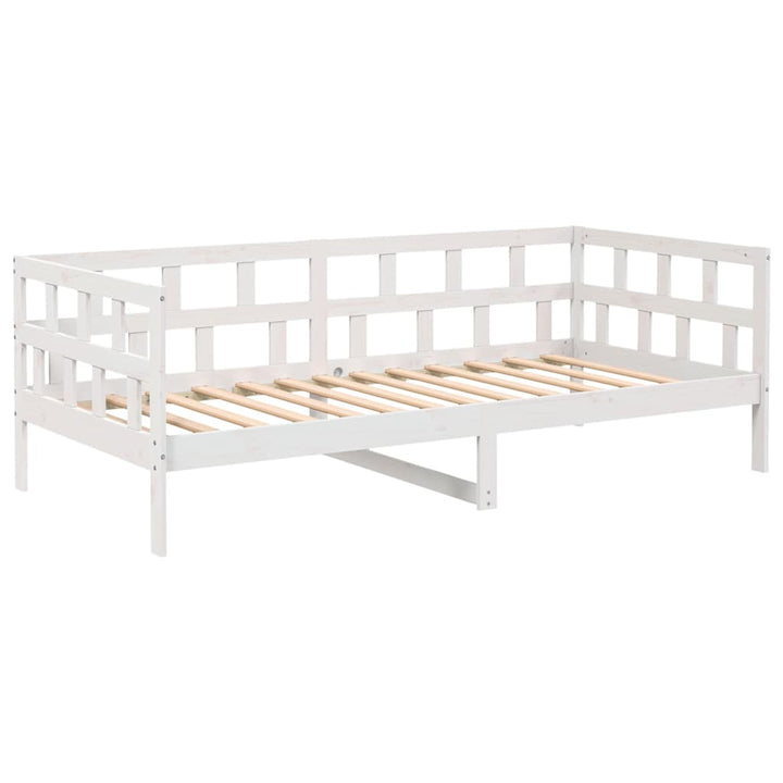 daybed 90x190 cm massivt fyrretræ hvid