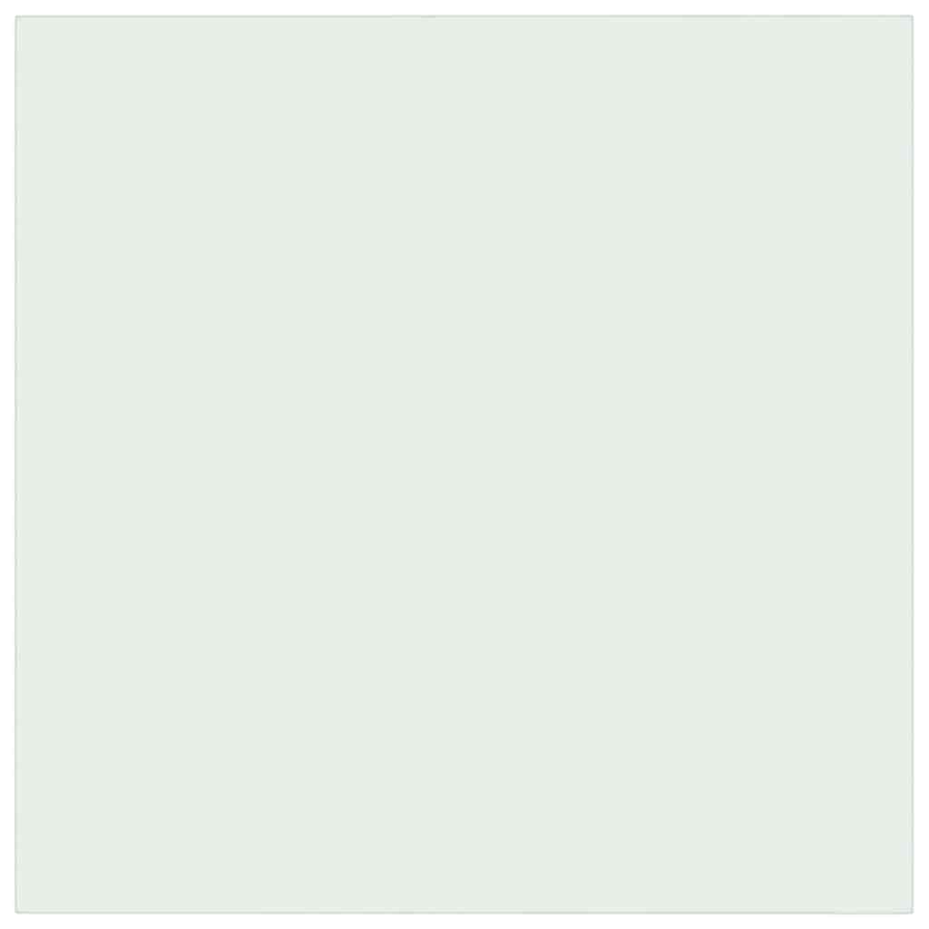 bordplade 40x40 cm hærdet glas transparent