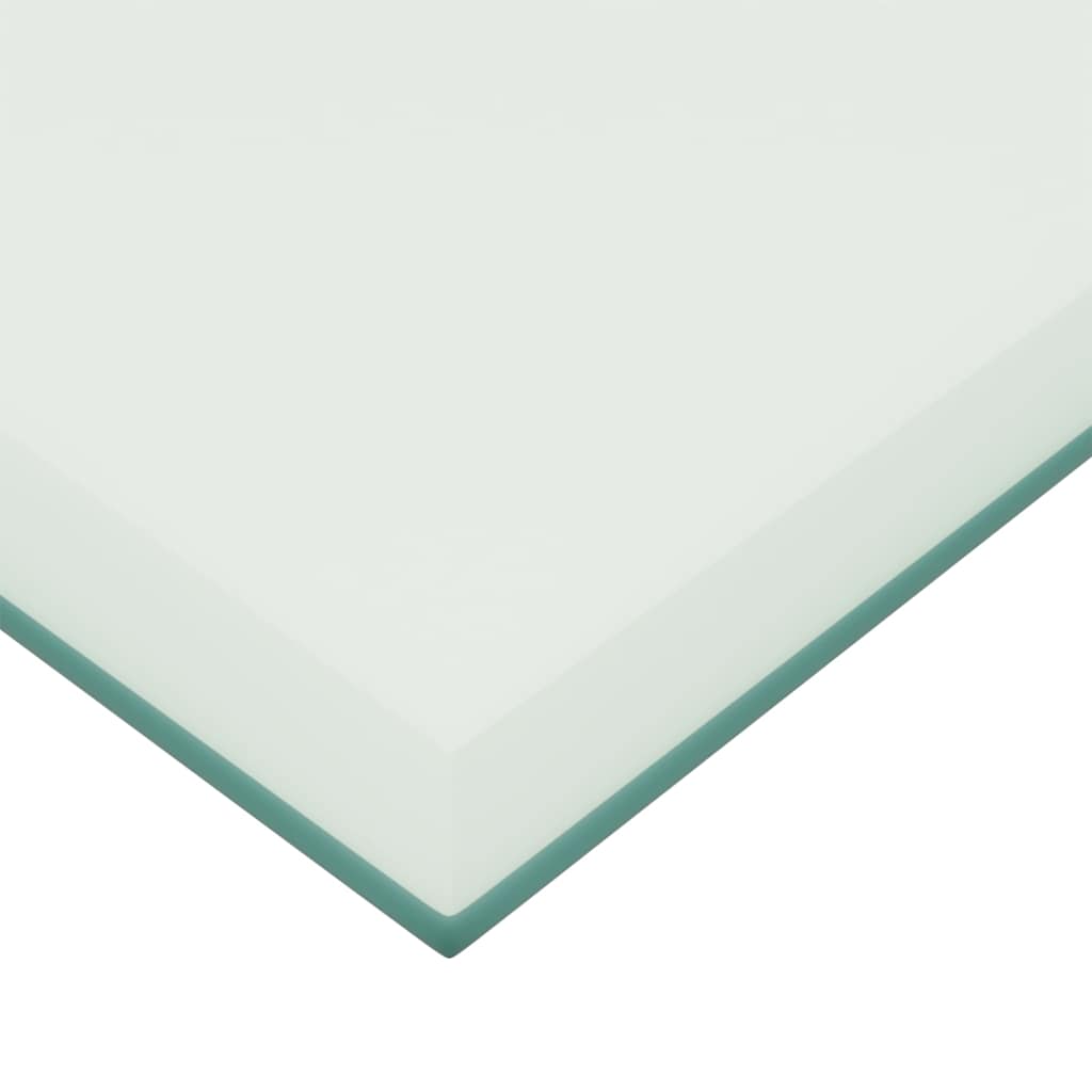 bordplade 50x100 cm hærdet glas transparent