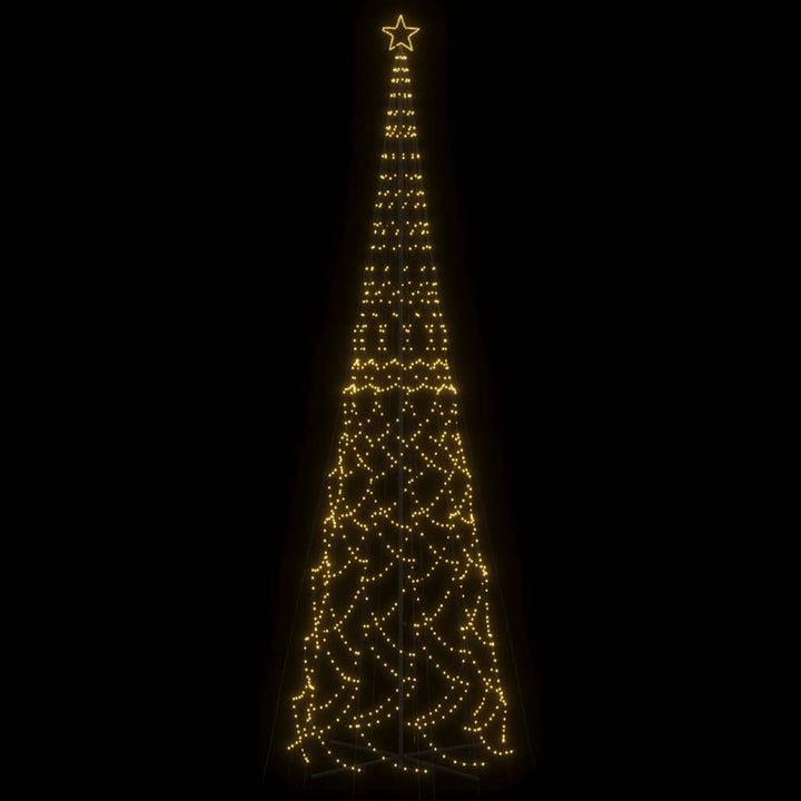 kegleformet juletræ 230x800 cm 3000 LED'er varmt hvidt lys