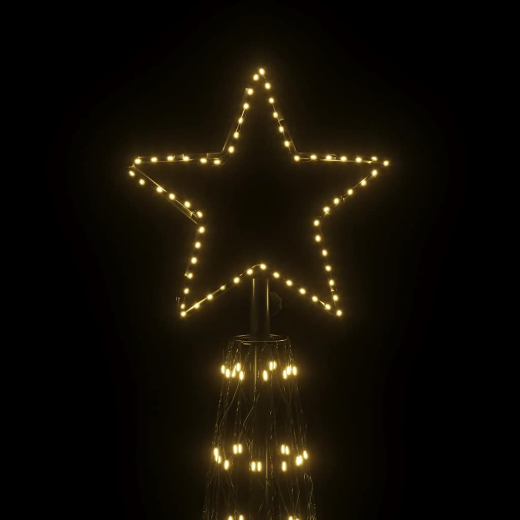 kegleformet juletræ 230x800 cm 3000 LED'er varmt hvidt lys