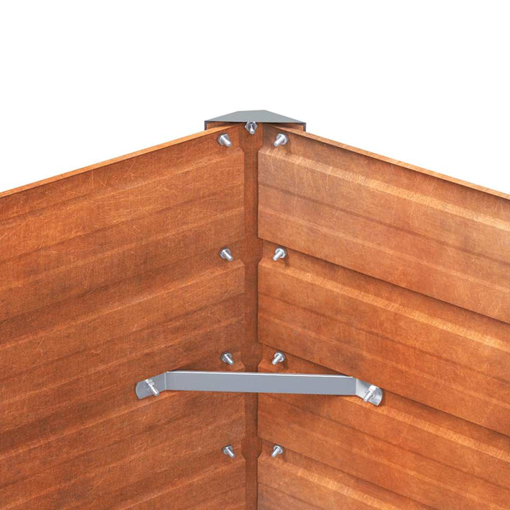 højbed 100x40x45 cm cortenstål rustfarvet
