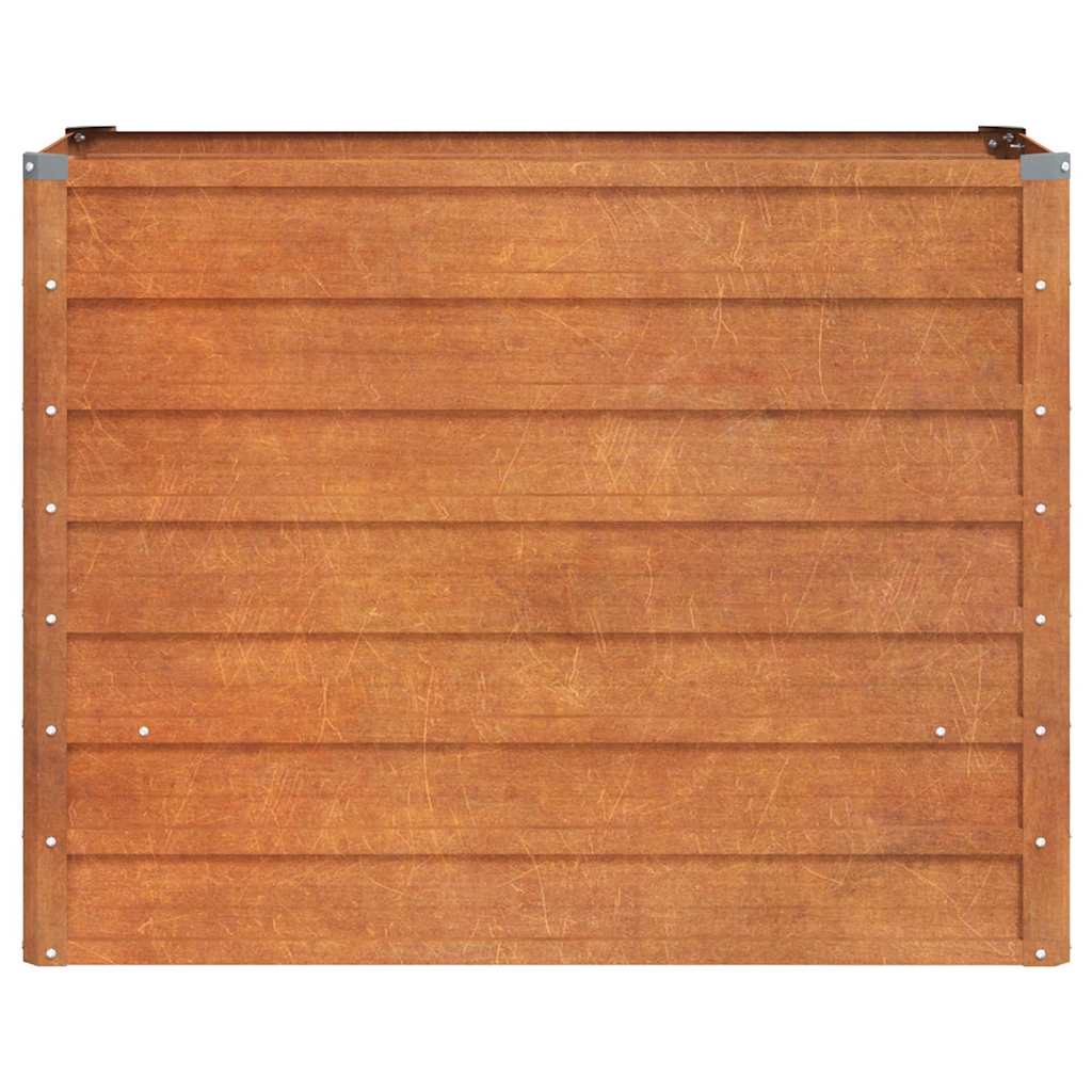 højbed 100x40x77 cm cortenstål rustfarvet