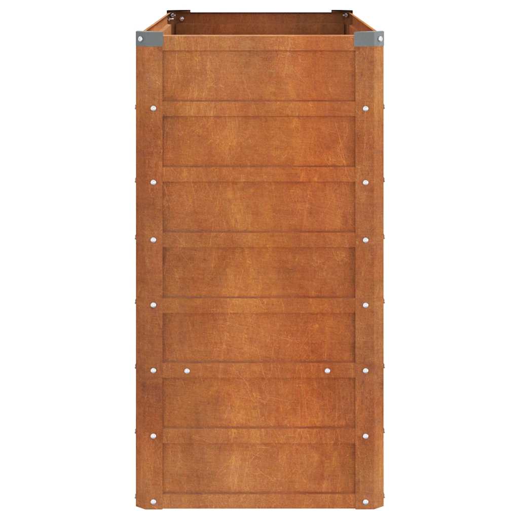 højbed 100x40x77 cm cortenstål rustfarvet