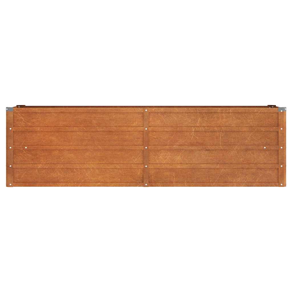 højbed 160x40x45 cm cortenstål rustfarvet