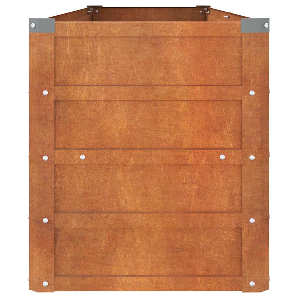 højbed 160x40x45 cm cortenstål rustfarvet