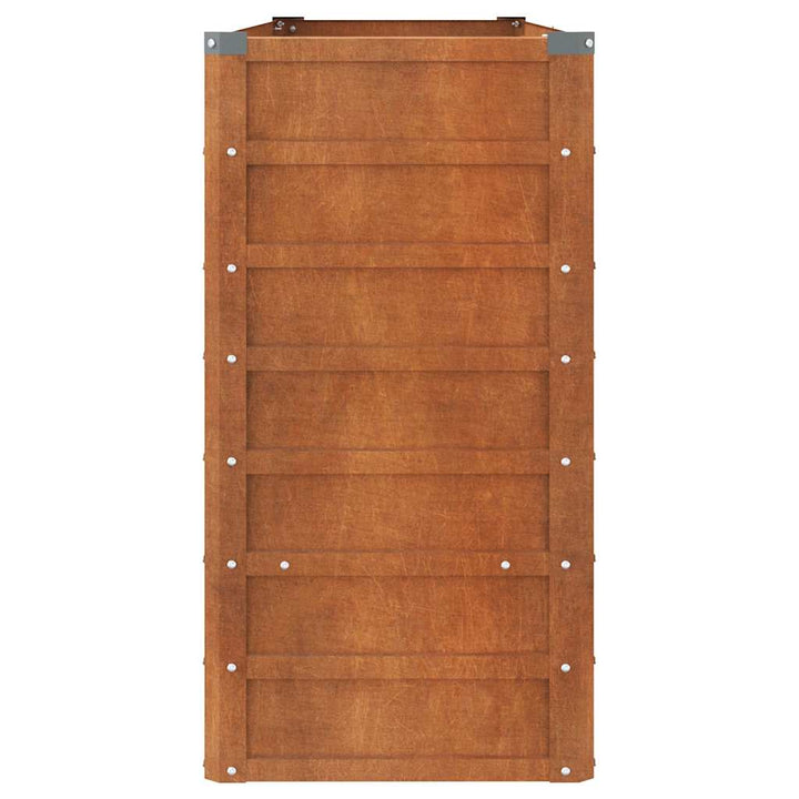 højbed 160x40x77 cm cortenstål rustfarvet