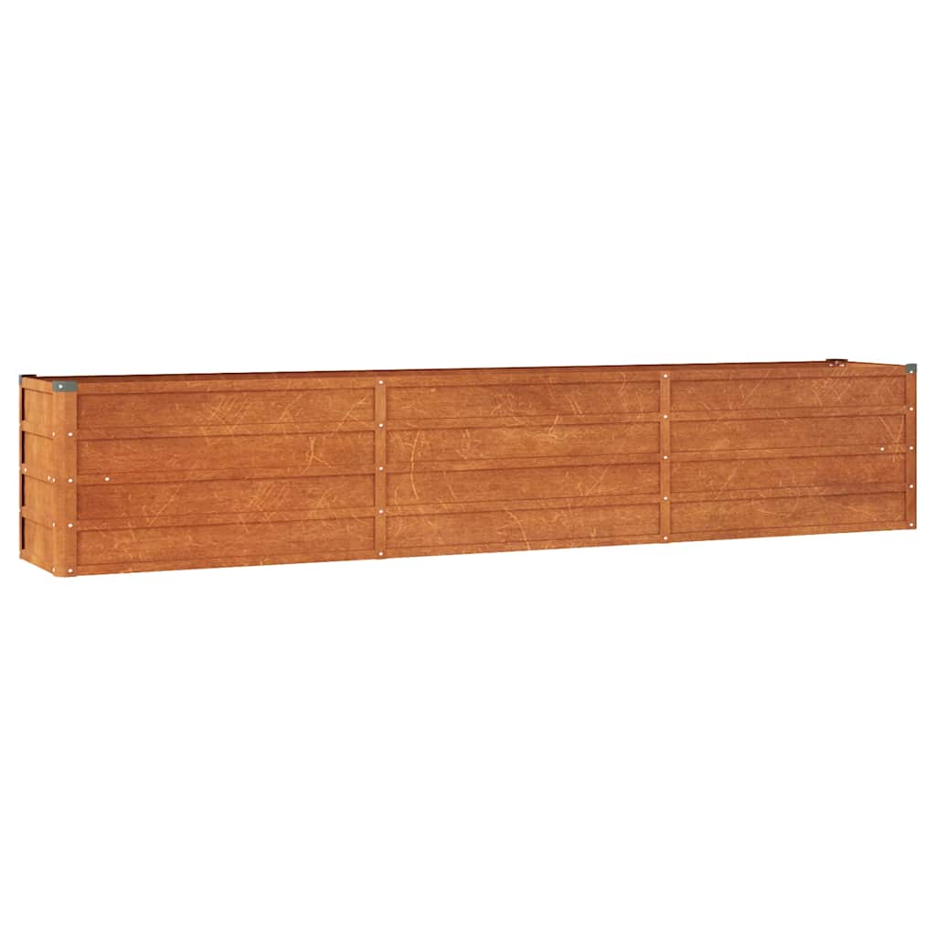 højbed 240x40x45 cm cortenstål rustfarvet