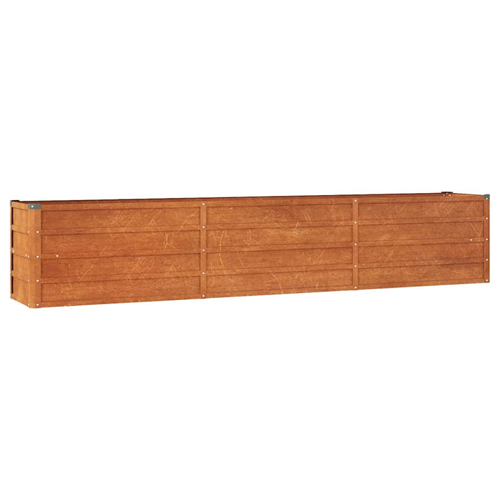 højbed 240x40x45 cm cortenstål rustfarvet