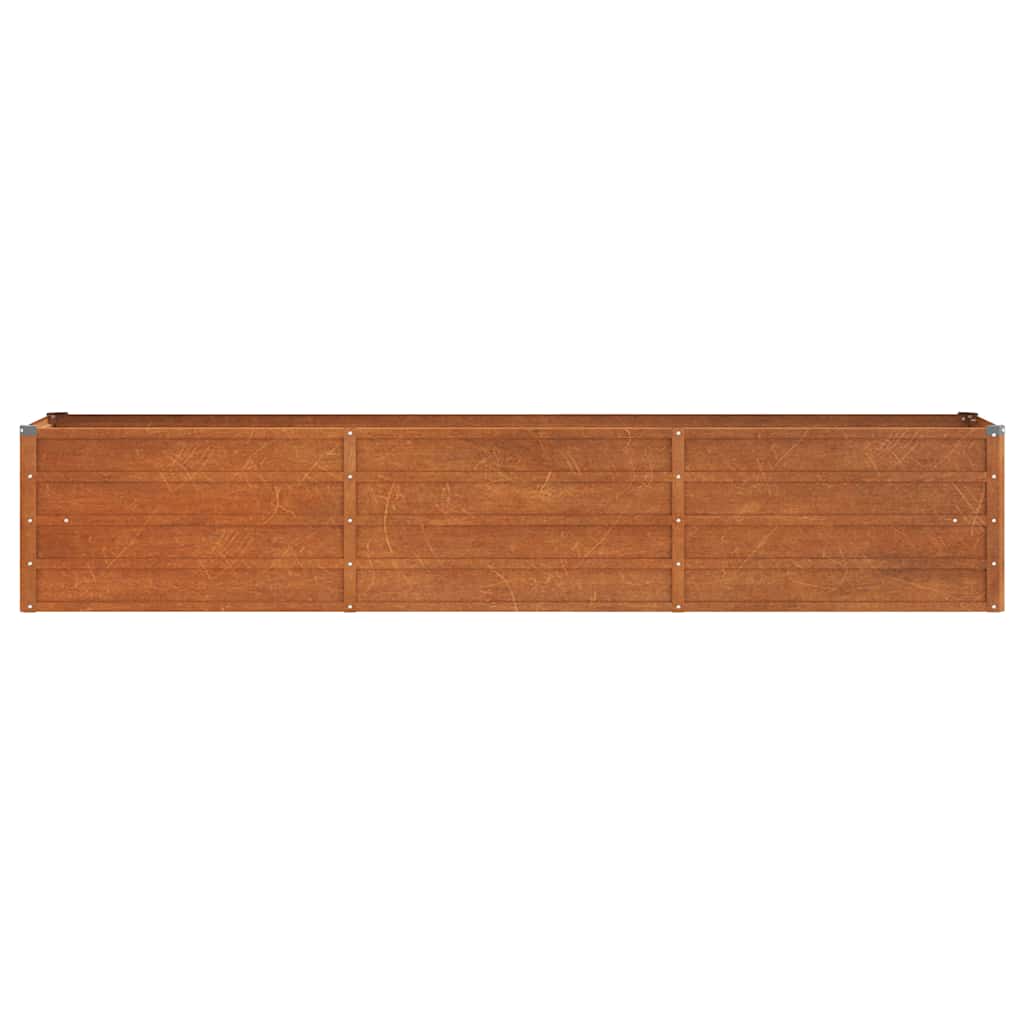højbed 240x40x45 cm cortenstål rustfarvet