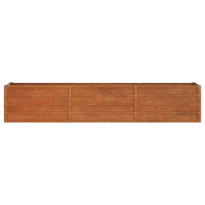 højbed 240x40x45 cm cortenstål rustfarvet