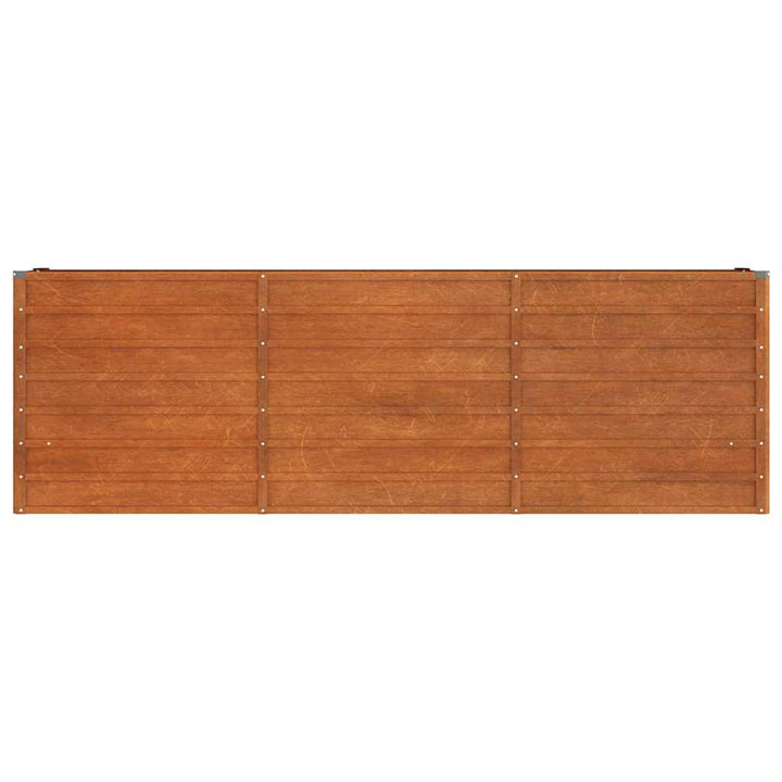 højbed 240x40x77 cm cortenstål rustfarvet